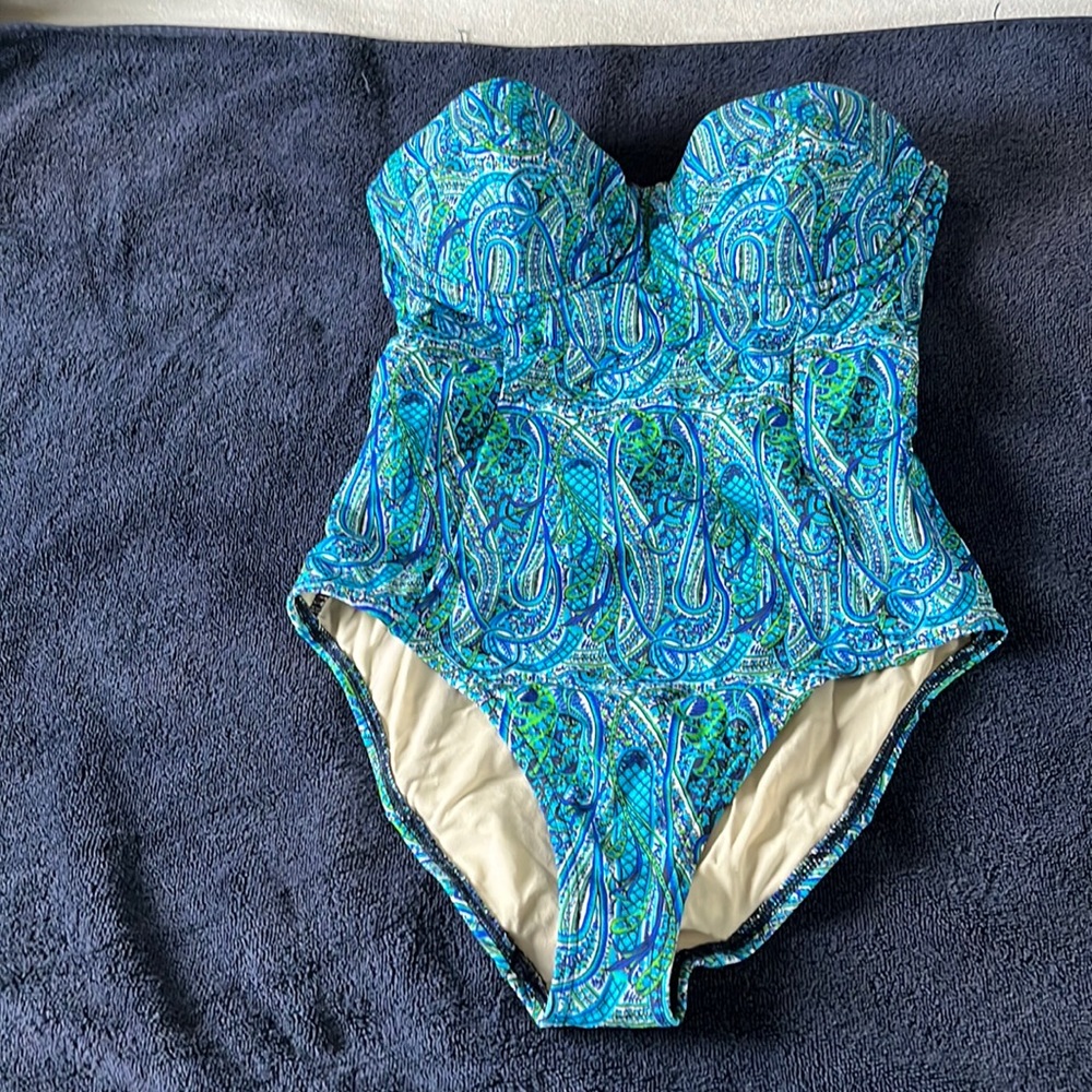 Echo strapless bathing suit new